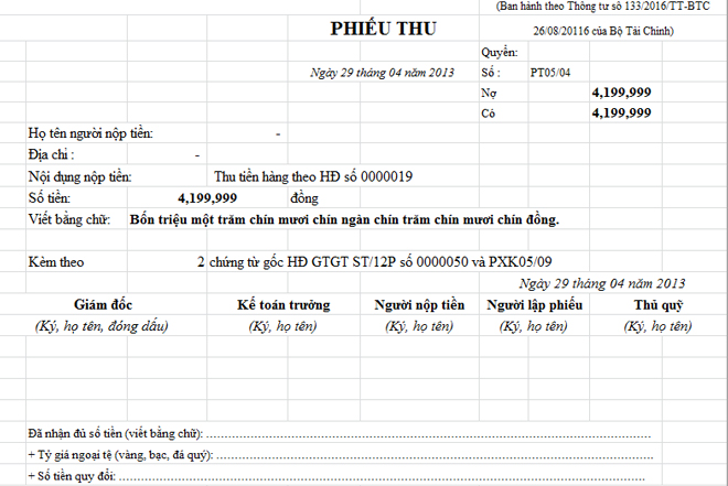 phieu thu excel